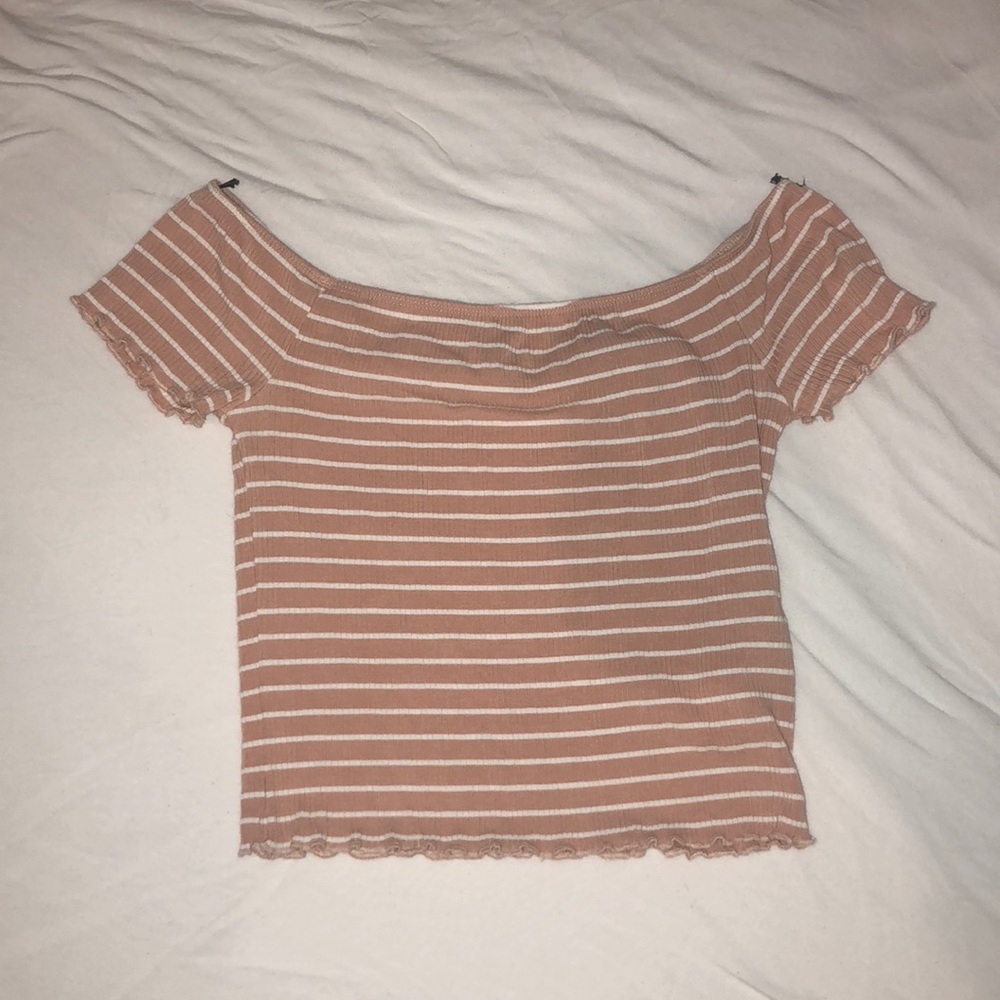 Forever 21 small striped crop top